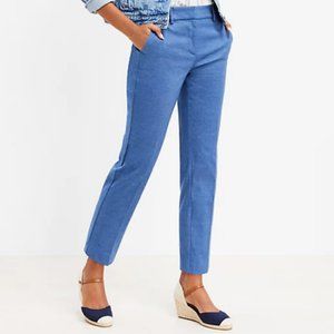 Rivera Cropped Pants, LOFT, size 16 blue-multi